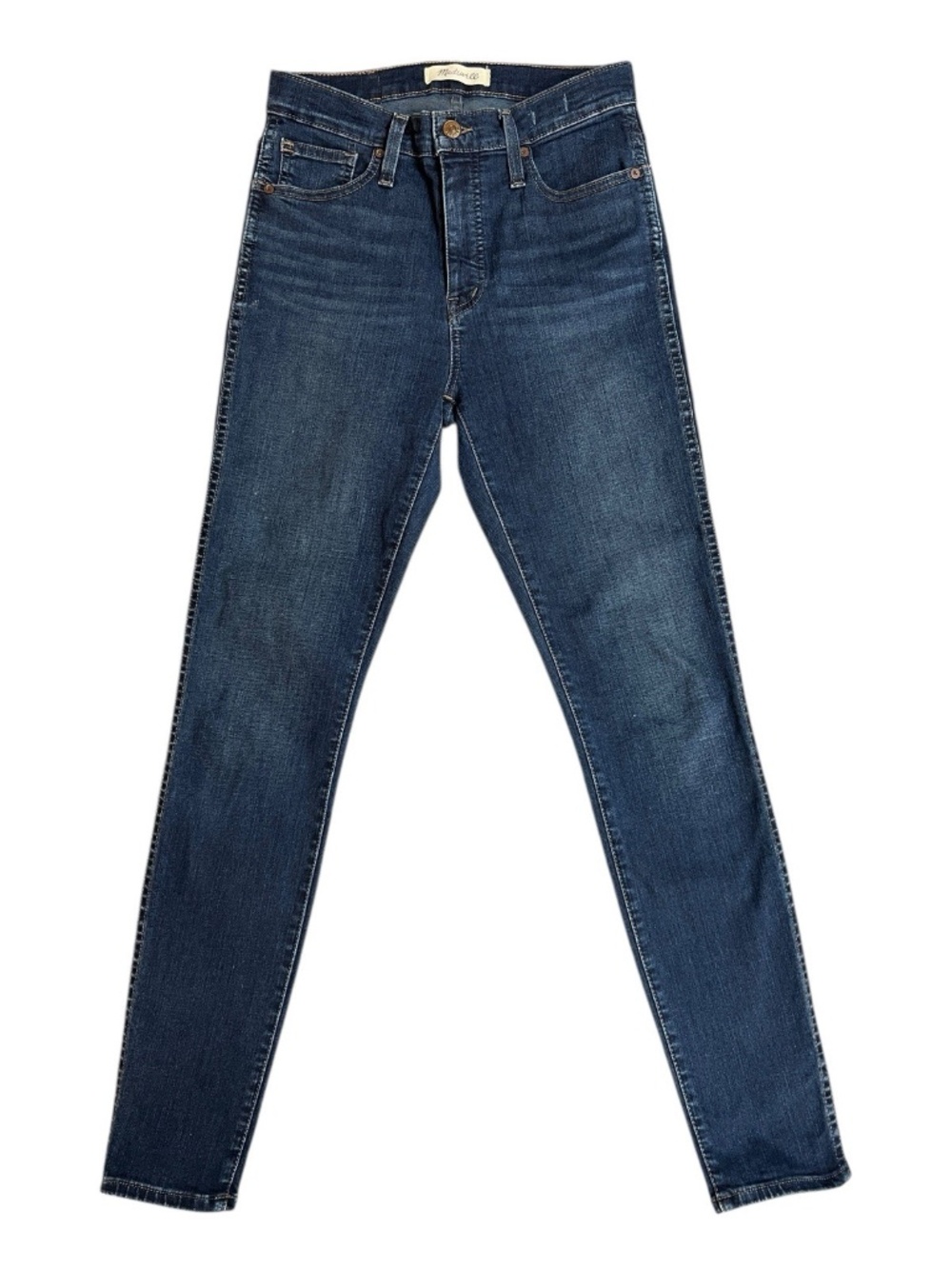 Madewell 10” High-Rise Skinny Jeans Women’s Size 26 Dark Blue Wash Stretch Denim